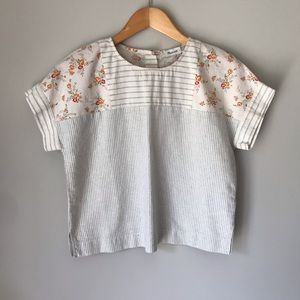 Madewell Patchwork Top Size XXS NWT